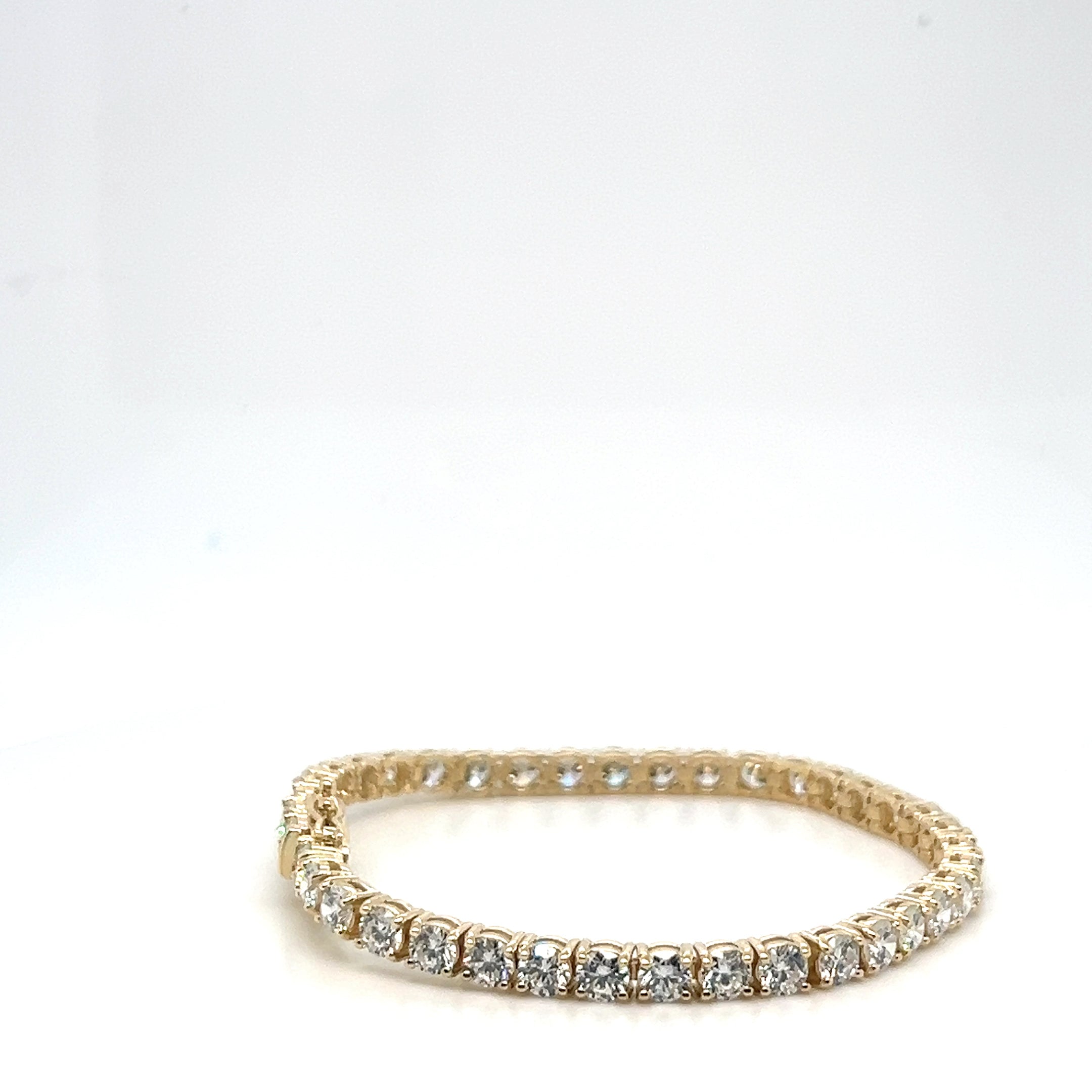 10CTW Yellow Gold Lab Diamond Tennis Bracelet | Classic Luxury Bracelet