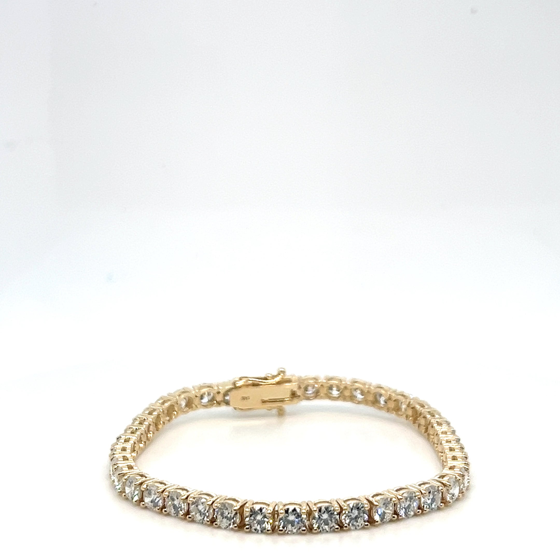 10CTW Yellow Gold Lab Diamond Tennis Bracelet | Classic Luxury Bracelet