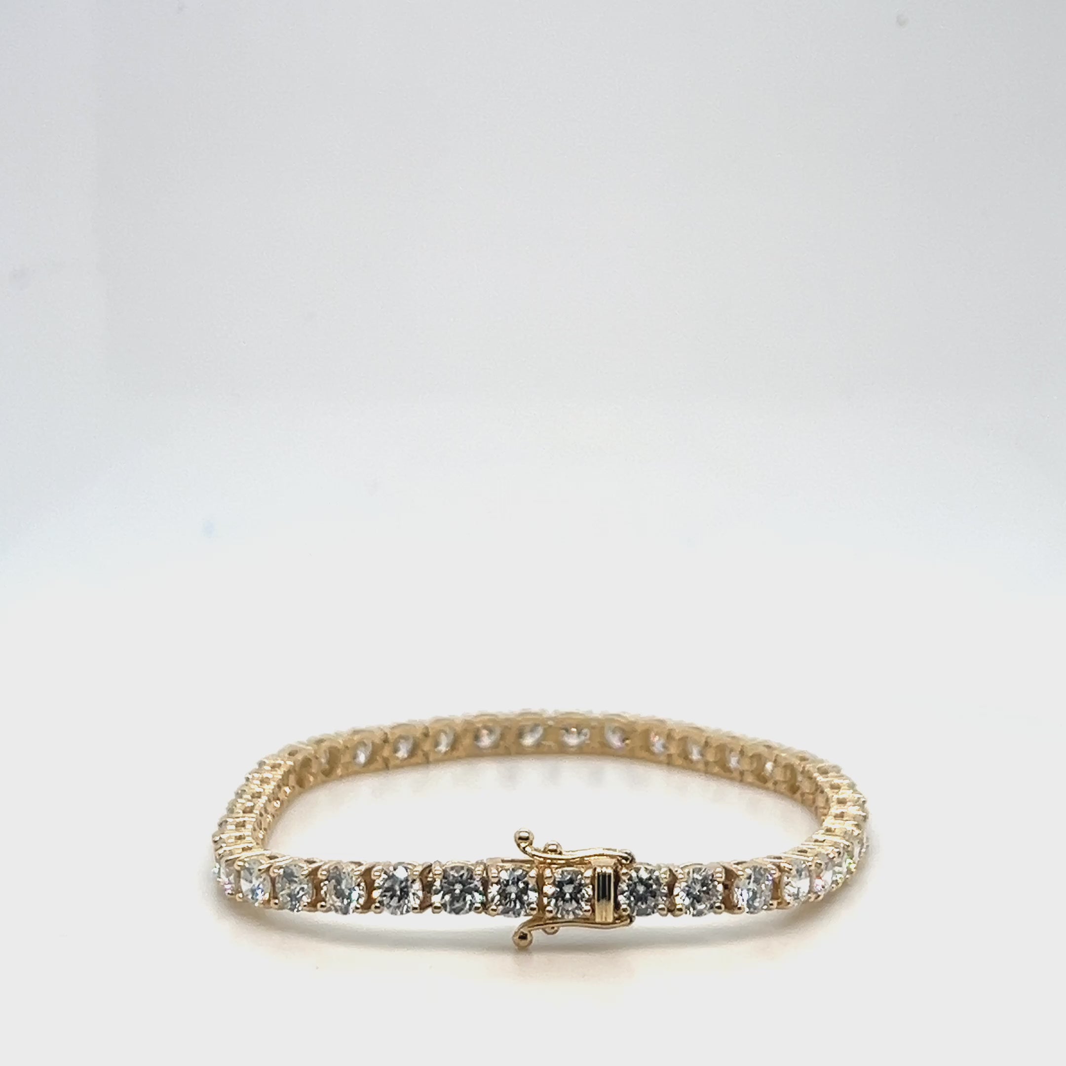 10CTW Yellow Gold Lab Diamond Tennis Bracelet | Classic Luxury Bracelet